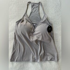Klassy Network Strappy V-Neck Racerback size M grey
